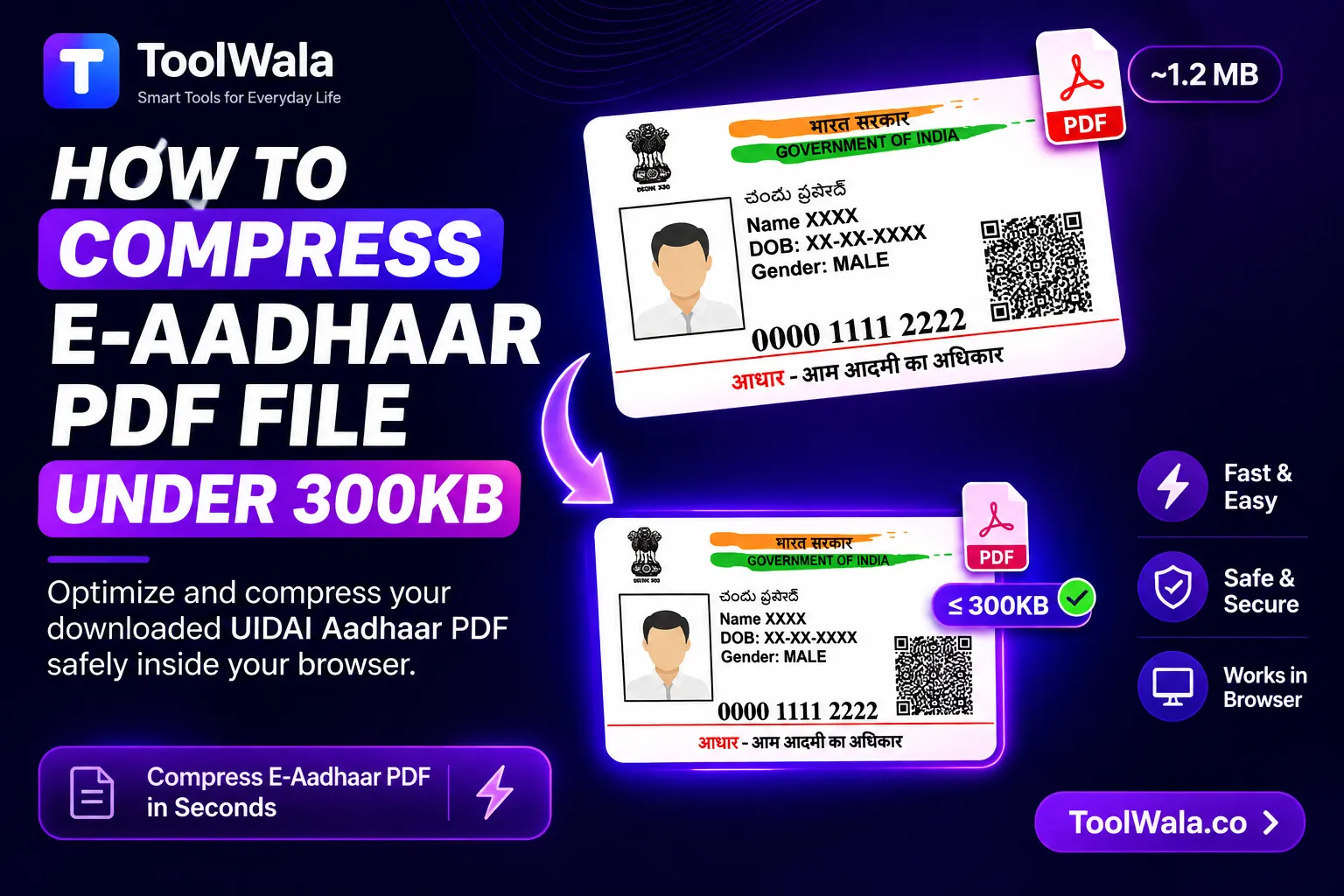 How to Crop Aadhaar Card Photo to Official UIDAI Specs